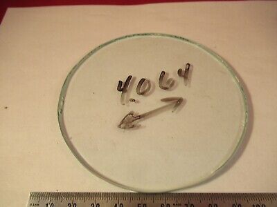 GLASS STAGE OPTICS MICROSCOPE PART AS PICTURED &8-B-38