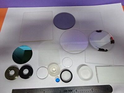 LOT OPTICS LENSES FILTERS COATED LENS OPTICAL SET OPTICS AS PICTURED &AB-44