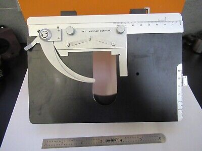 LEITZ LABORLUX GERMANY XY STAGE TABLE MICROSCOPE PART AS PICTURED &FT-6-X19