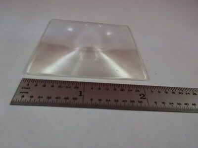 MICROSCOPE PART FRESNEL SQUARE LENS [few scratches] OPTICS AS IS #M6-A-71