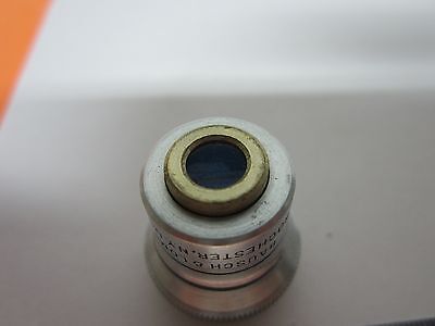 OPTICAL MICROSCOPE PART OBJECTIVE BAUSCH LOMB 8X OPTICS AS IS BIN#B3-F-5