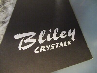 VINTAGE BROCHURE BLILEY ELECTRIC QUARTZ CRYSTAL FREQUENCY CONTROL #36 AS PICTURE