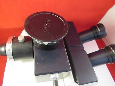 LEICA DMR GERMANY HEAD 551011 BINOCULAR MICROSCOPE PART OPTICS &100-30