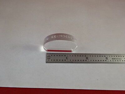 OPTICAL FLAT TRUNCATED SPECTRA PHYSICS FUSED SILICA LASER OPTICS AS IS #80-17