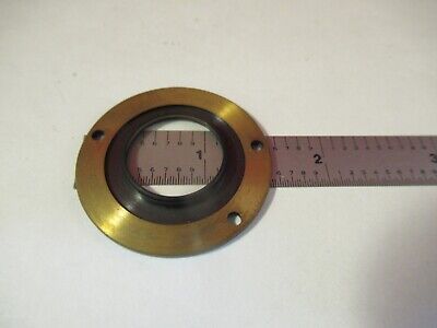 CARL ZEISS GERMANY BRASS MOUNTED LENS OPTICS MICROSCOPE PART AS PICTURED &13-48