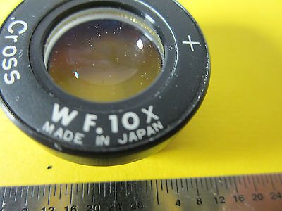 OPTICAL LENS NSK JAPAN CROSS W.F. 10X LASER OPTICS BIN#28-76