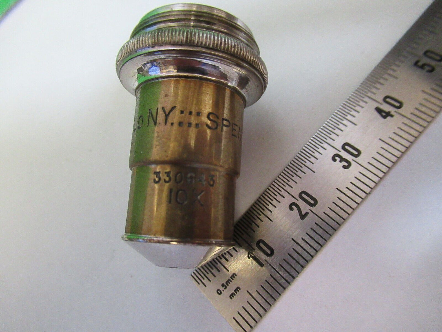 ANTIQUE BRASS SPENCER 16mm  OBJECTIVE MICROSCOPE AS PICTURED #H3-A-26