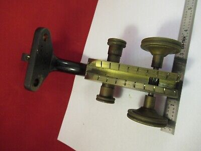 ANTIQUE BRASS LIMB STAGE SPENCER BUFFALO MICROSCOPE PART AS PICTURED &FT-5-191