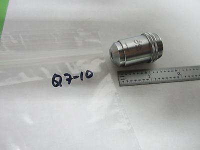 MICROSCOPE PART LEITZ GERMANY 10X OBJECTIVE  OPTICS AS IS BIN#Q7-10