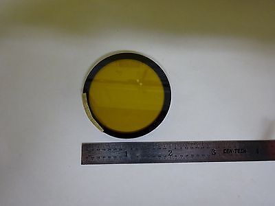 MICROSCOPE PART YELLOW FILTER ILLUMINATOR OPTICS AS IS BIN#4V-FL-33