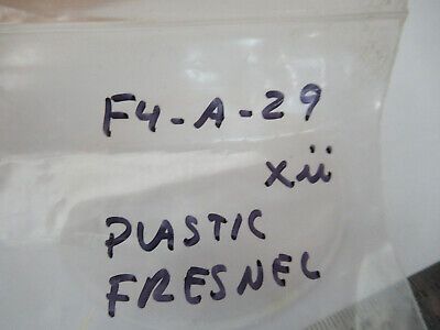 OPTICAL PLASTIC FRESNEL LENS MAGNIFYING OPTICS AS PICTURED &F4-A-29