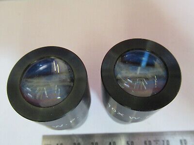 UNKNOWN GENERIC PAIR EYEPIECE OCULAR WF 10X MICROSCOPE PART AS PICTURED &B2-A-26