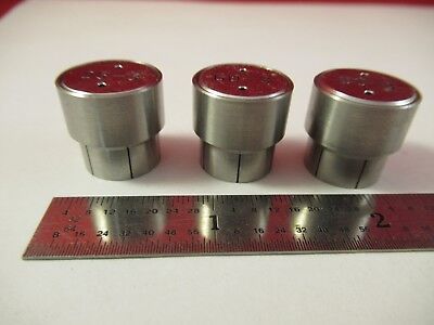 CARL ZEISS GERMANY LOT 3 EA INTERFEROMETER MIRRORS MICROSCOPE PART &92-A-18