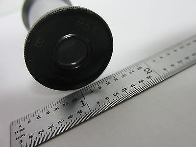 MICROSCOPE PART UNITRON EYEPIECE R5X OPTICS AS IS BIN#M8-35