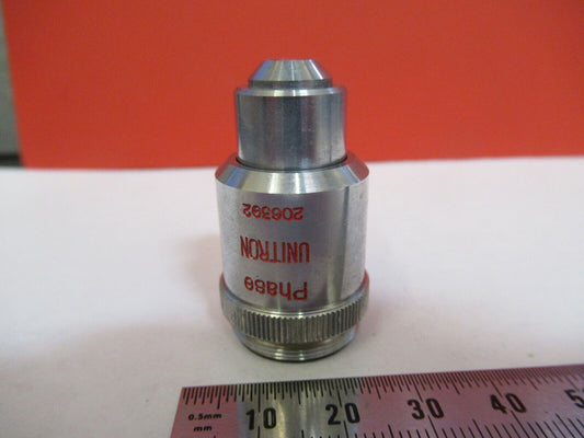 UNITRON JAPAN PHASE OBJECTIVE 40R D.M. PH MICROSCOPE PART AS PICTURED &Q3-B-16