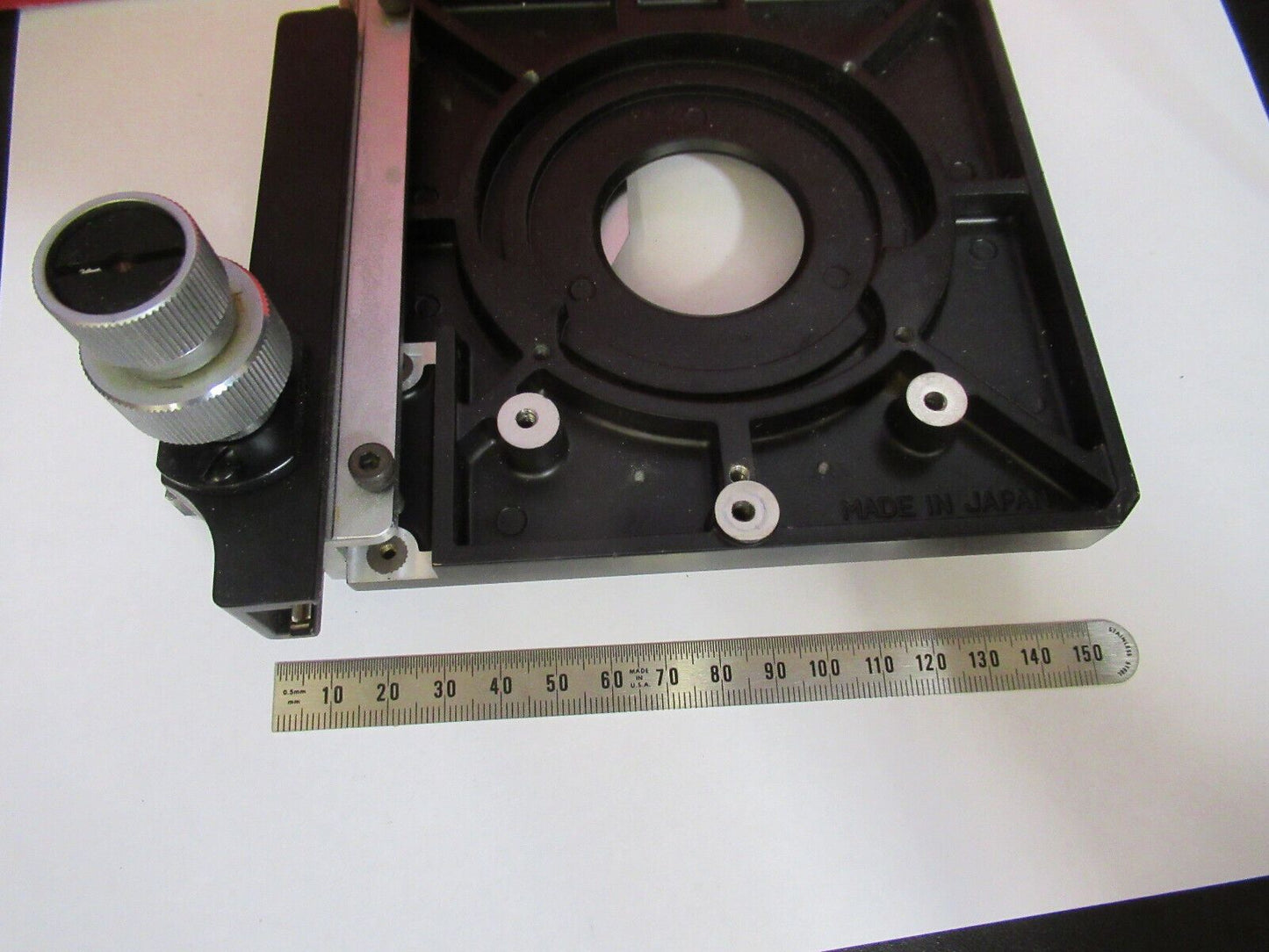 NIKON JAPAN XY STAGE TABLE EPOI MICROSCOPE PART AS PICTURED &S6-A-20