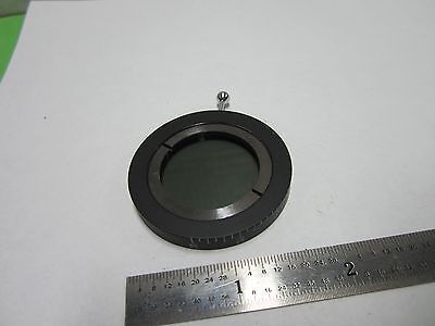 MICROSCOPE PART POLARIZER FILTER ROUND OPTICS  BIN#F1-20