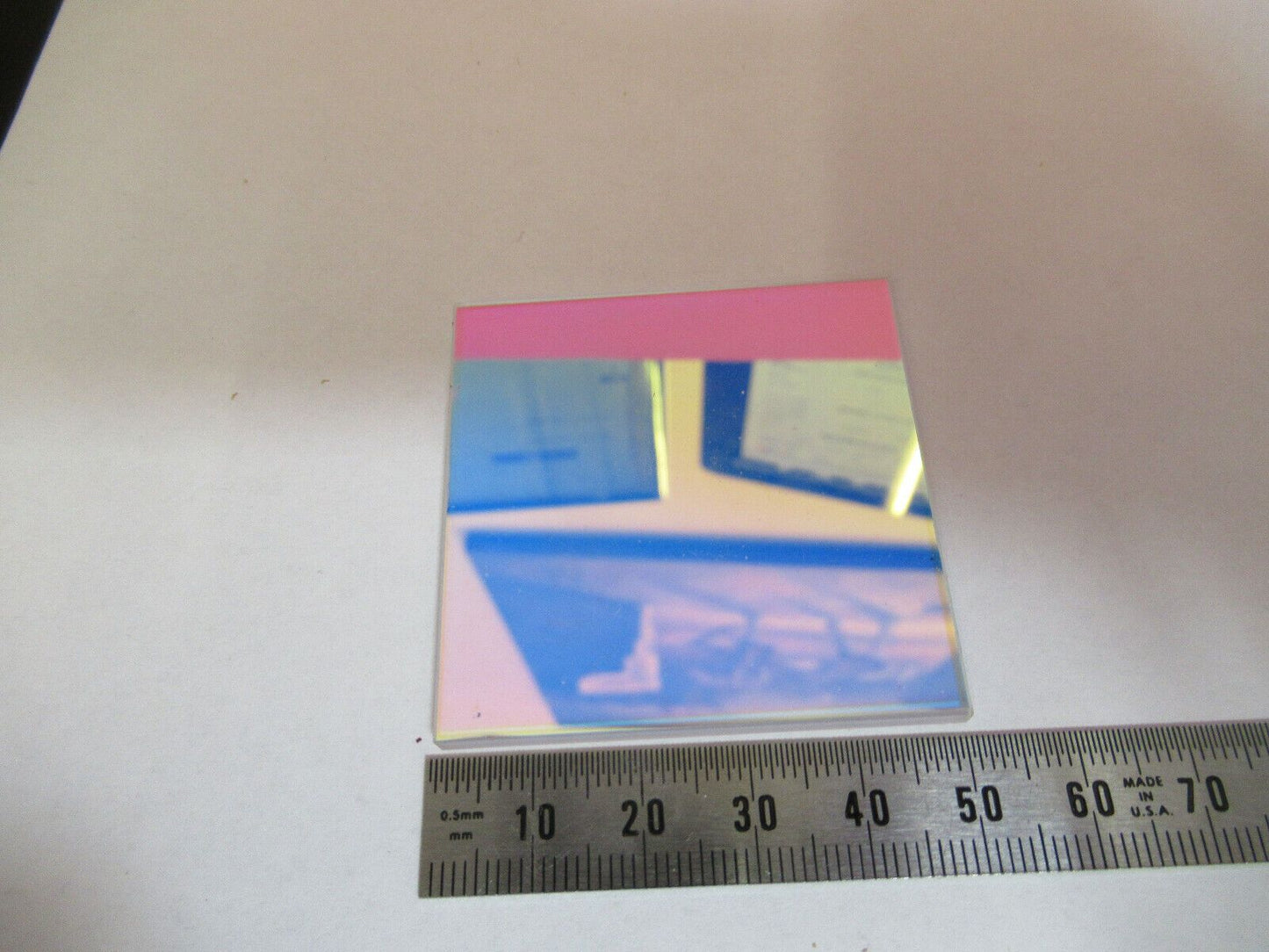 FOR PARTS OPTICAL FILTER DICHROIC [scratches] OPTICS AS PICTURED &3-DT-A5