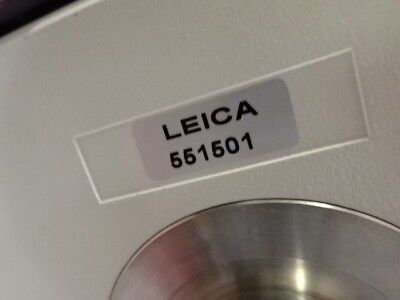 LEICA DMR GERMANY 551501 TRINOCULAR HEAD MICROSCOPE PART OPTICS AS IS &98-62