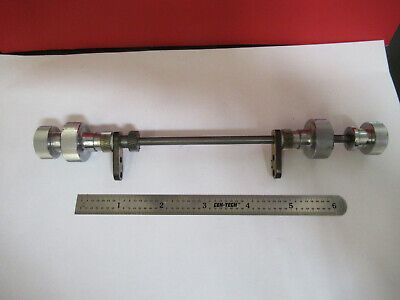 WILD SWISS STAGE TABLE MICROMETER SET KNOBS MICROSCOPE PART AS PICTURED &4B-A-45