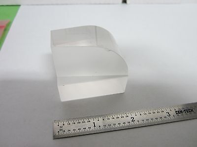 OPTICAL WEIRD SHAPE LENS ? PRISM ? [chipped on edge] LASER OPTICS BIN#F2-94