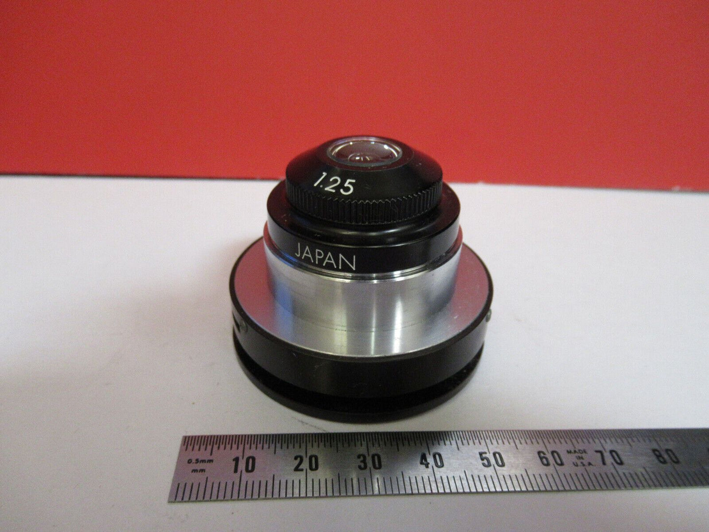 OPTICS JAPAN CONDENSER + IRIS MICROSCOPE PART as pictured Y7-B-10