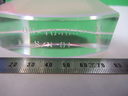 OPTICAL FLAT GLASS THICK FUSED SILICA COATED LASER OPTICS AS PICTURED #H9-A-34