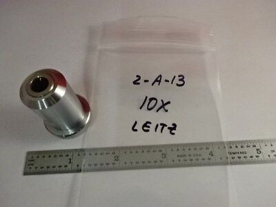 LEITZ GERMANY OBJECTIVE 10X 170/- OPTICAL MICROSCOPE PART OPTICS AS IS &2-A-13