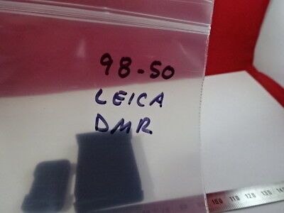 LEICA DMR GERMANY PLASTIC COVERS INSERTS MICROSCOPE PART OPTICS AS IS &98-50