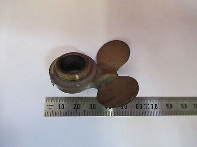 ANTIQUE BAUSCH LOMB NOSEPIECE CAPS MICROSCOPE PART AS PICTURED &8Z-A-78