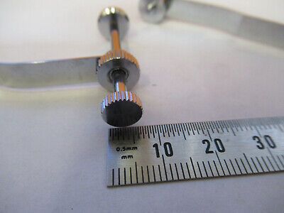 PAIR of CLIPS STAGE MICROSCOPE PART AS PICTURED &H1-B-31