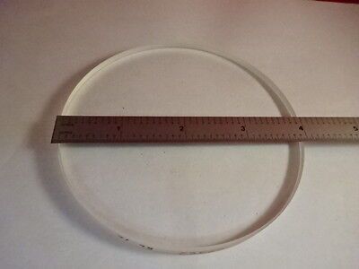 NICE OPTICAL FLAT 4" DIAMETER GLASS LENS PART OPTICAL OPTICS AS PICTURED &86-61