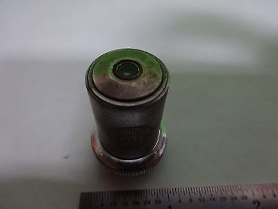 MICROSCOPE PART OBJECTIVE VINTAGE BAKER LONDON 1/6" OPTICS AS IS BIN#H7-A-19