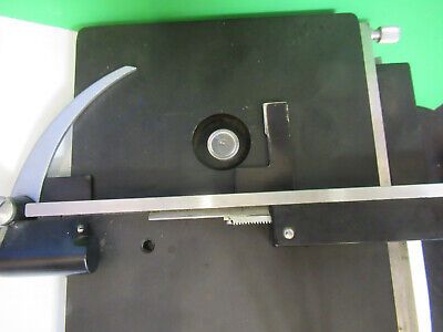 VINTAGE OLD XY STAGE TABLE AO SPENCER MICROSCOPE PART AS PICTURED &Q9-A-40