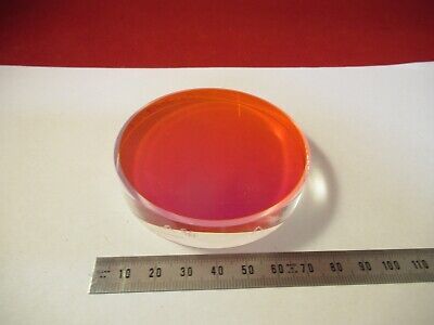 OPTICAL FLAT FUSED SILICA COATED 3" DIAMETER 1/10 WAVE OPTICS AS PIC &9-FT-75