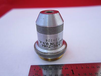 OPTICAL MICROSCOPE PART OBJECTIVE SPENCER 10X OPTICS  BIN#7C mxiii