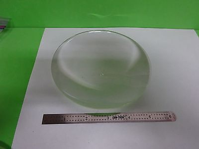 LARGE OPTICAL BI CONVEX LENS THICK LASER OPTICS [chip on edge] AS IS BIN#Y3-23