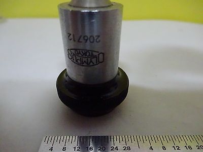 FOR PARTS MICROSCOPE OBJECTIVE OLYMPUS M40 OPTICS AS IS BIN#P7-31