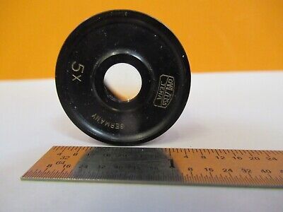 ANTIQUE CARL ZEISS 5X OKULAR EYEPIECE MICROSCOPE PART AS PICTURED &8M-A-23