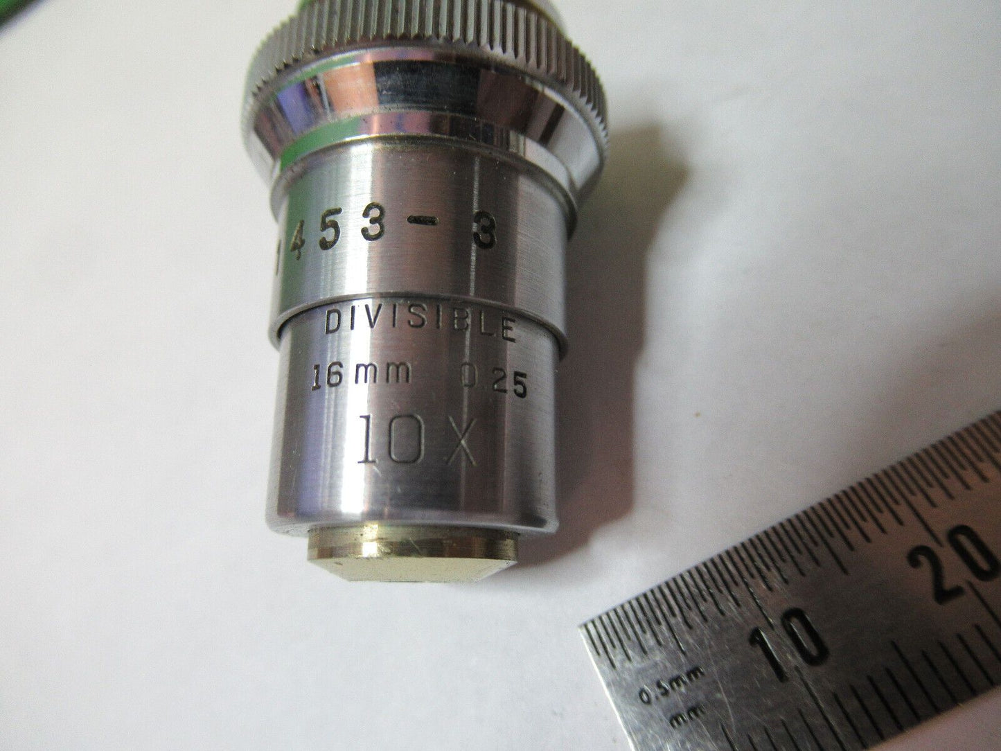 UCLA DIVISIBLE 10X  BAUSCH LOMB OBJECTIVE MICROSCOPE PART AS PICTURED &5-B-03