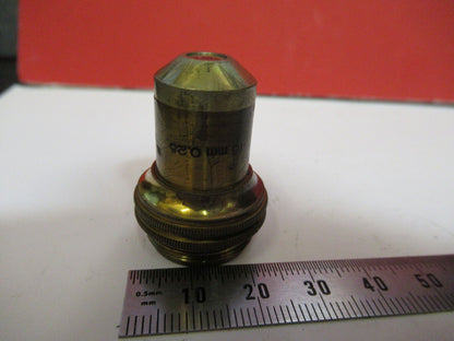 ANTIQUE BRASS BAUSCH LOMB 10X 16mm OBJECTIVE MICROSCOPE PART AS PICTURED Y4-A-75