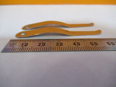 ANTIQUE PAIR CLIPS SPENCER AO MICROSCOPE PART AS PICTURED #P4-A-10