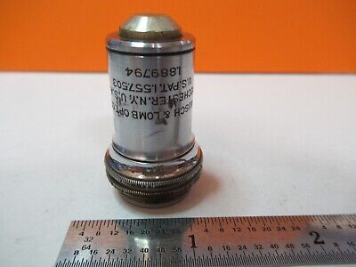 VINTAGE OBJECTIVE BAUSCH LOMB 97X OPTICS MICROSCOPE PART AS PICTURED &7B-B-138