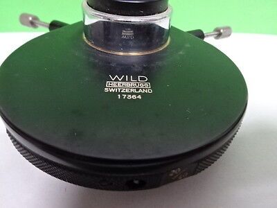 MICROSCOPE PART M20 WILD HEERBRUGG SWISS CONDENSER PHASE AS IS BIN#AC-56