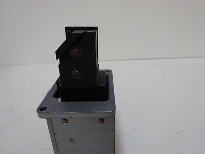 MICROSCOPE PART LEITZ GERMANY BEAM SPLITTER BRASS MOUNT OPTICS AS IS BIN#N8-H-01