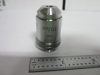 MICROSCOPE PART LEITZ GERMANY 10X OBJECTIVE  OPTICS AS IS BIN#Q7-10