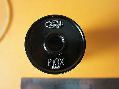 NEW MICROSCOPE PART OLYMPUS JAPAN OPTICS EYEPIECE P10X 10X WF BIN#D7-02