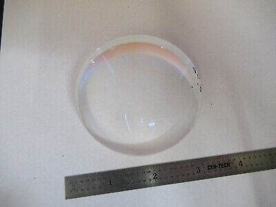 OPTICAL CONVEX CONCAVE LARGE LENS [chip on edge] OPTICS AS PICTURED &15-FT-X31