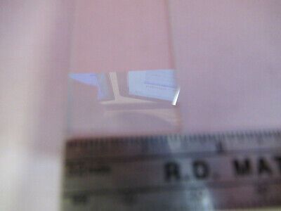 OPTICAL BK7 GLASS RECTANGULAR PLATE OPTICS AS PICTURED &13-FT-24