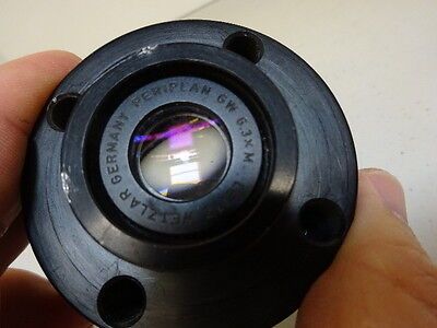 MICROSCOPE PART LEITZ BLOCK EYEPIECE GW 6.3X OPTICS AS IS #AL-44